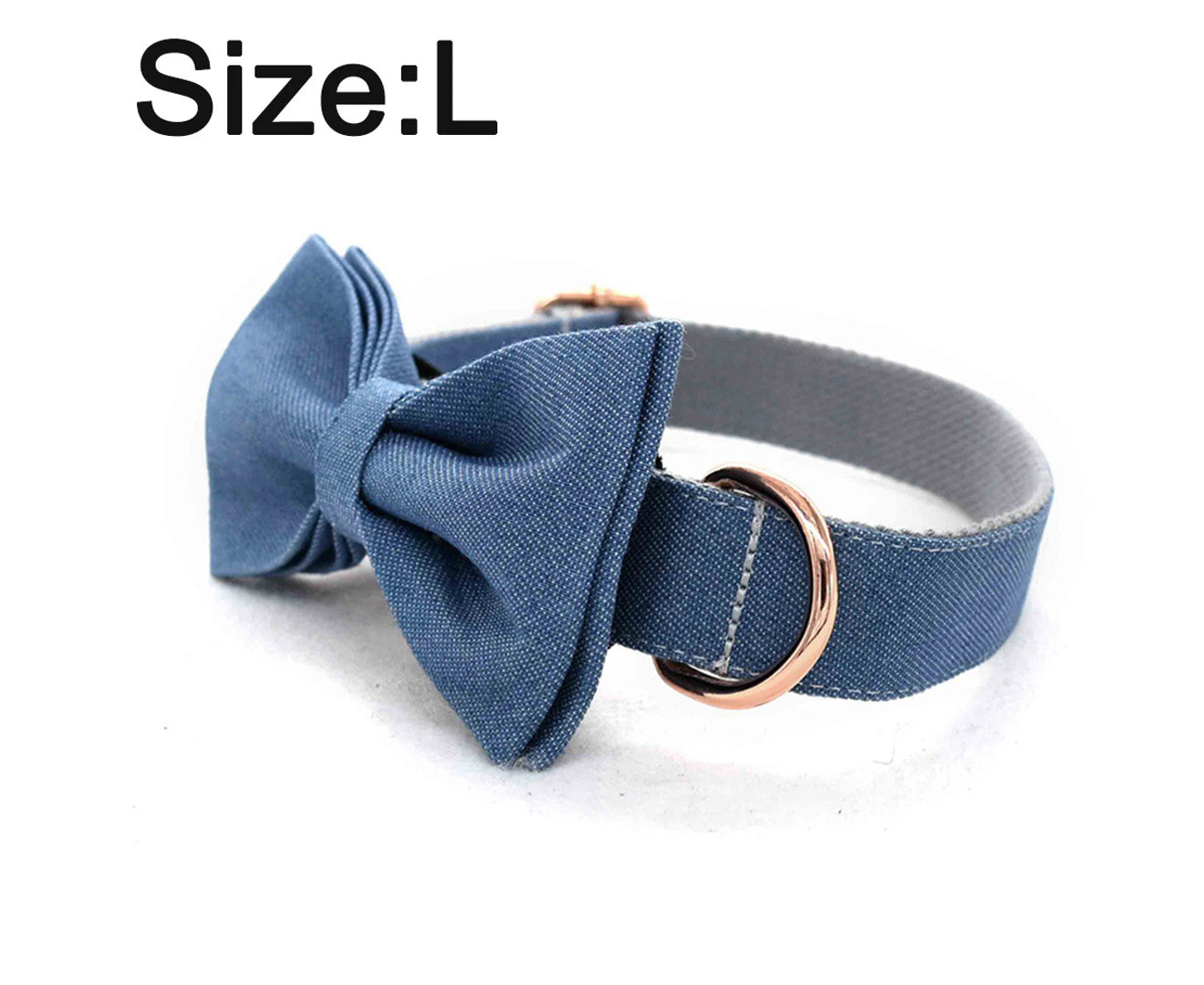 Lionet Paws Silk Dog Collar with Bowtie - Comfortable Adjustbale Cute Bow Tie Dog Collar With